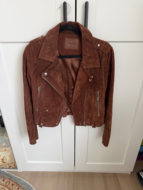 Blank NYC Jackets & Blazers - Blank NYC Chocolate Brown Suede Moto Jacket
